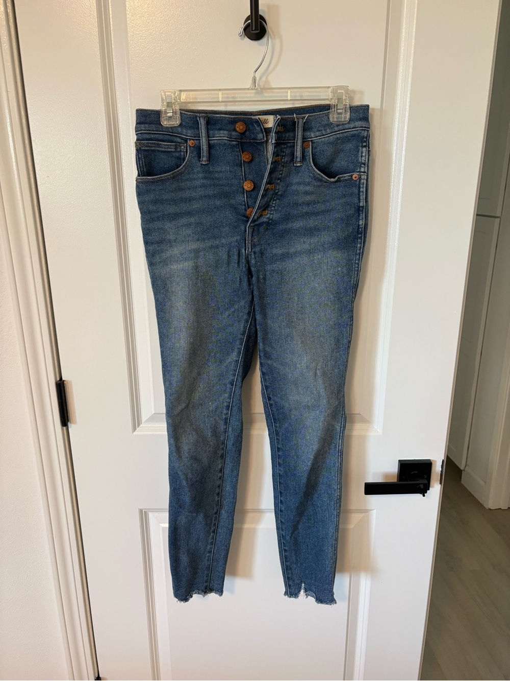 Madewell Stretch High-Rise Women's Blue Button-Fly Jean size 27